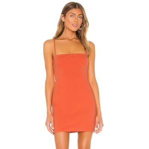 Revolve Lovers and Friends Olsen Mini Jersey Dress - Coral / Orange - S